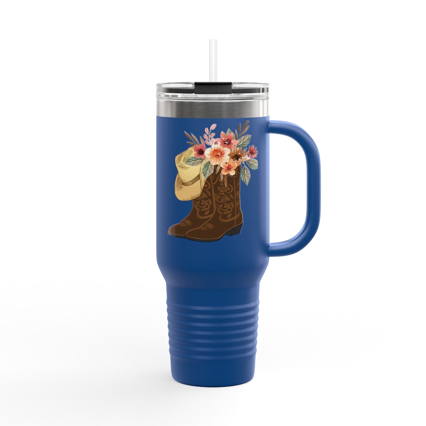 Western Floral Insulated Travel Mug